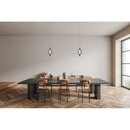 ITALUX - Lámpara colgante con cable SEVILLA LED/5W/230V 3000K negra