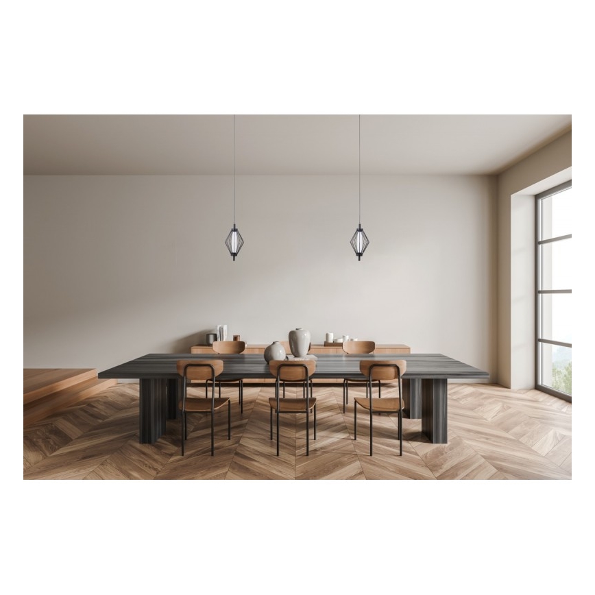 ITALUX - Lámpara colgante con cable SEVILLA LED/5W/230V 3000K negra