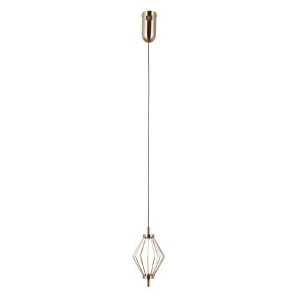 ITALUX - Lámpara colgante LED con cable SEVILLA LED/5W/230V 3000K dorada