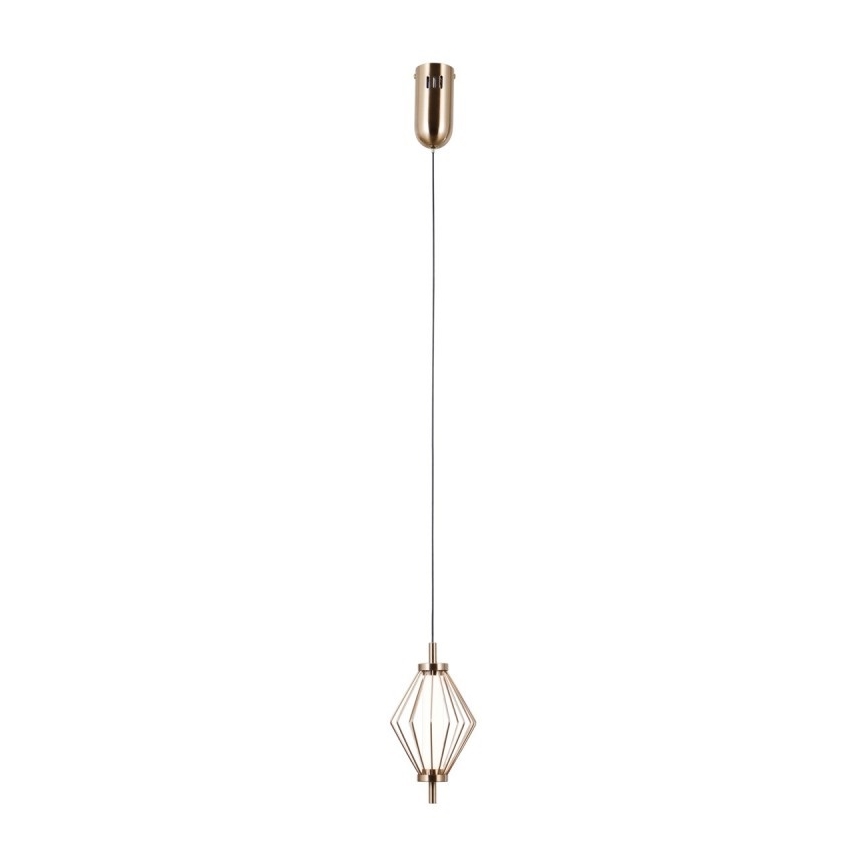 ITALUX - Lámpara colgante LED con cable SEVILLA LED/5W/230V 3000K dorada