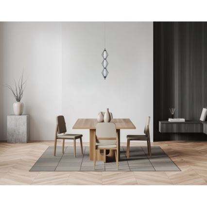 ITALUX - Lámpara colgante LED con cable SEVILLA LED/15W/230V 3000K negra
