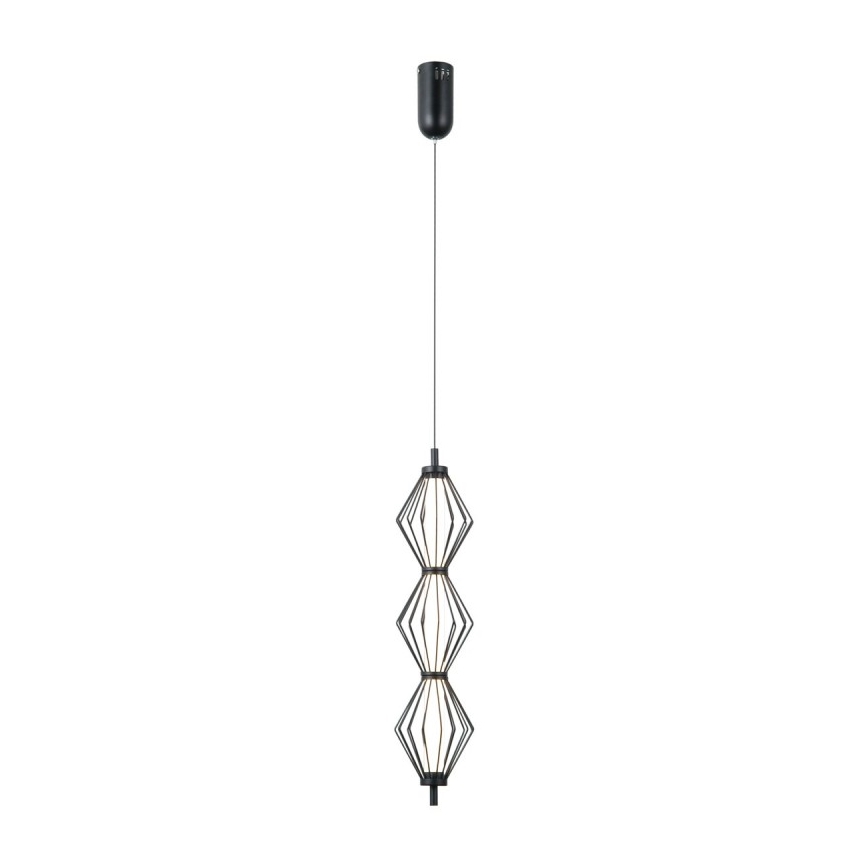 ITALUX - Lámpara colgante LED con cable SEVILLA LED/15W/230V 3000K negra