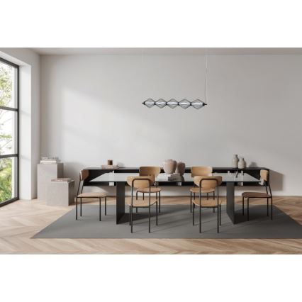 ITALUX - Lámpara colgante LED con cable SEVILLA LED/25W/230V 3000K negra