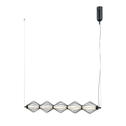ITALUX - Lámpara colgante LED con cable SEVILLA LED/25W/230V 3000K negra
