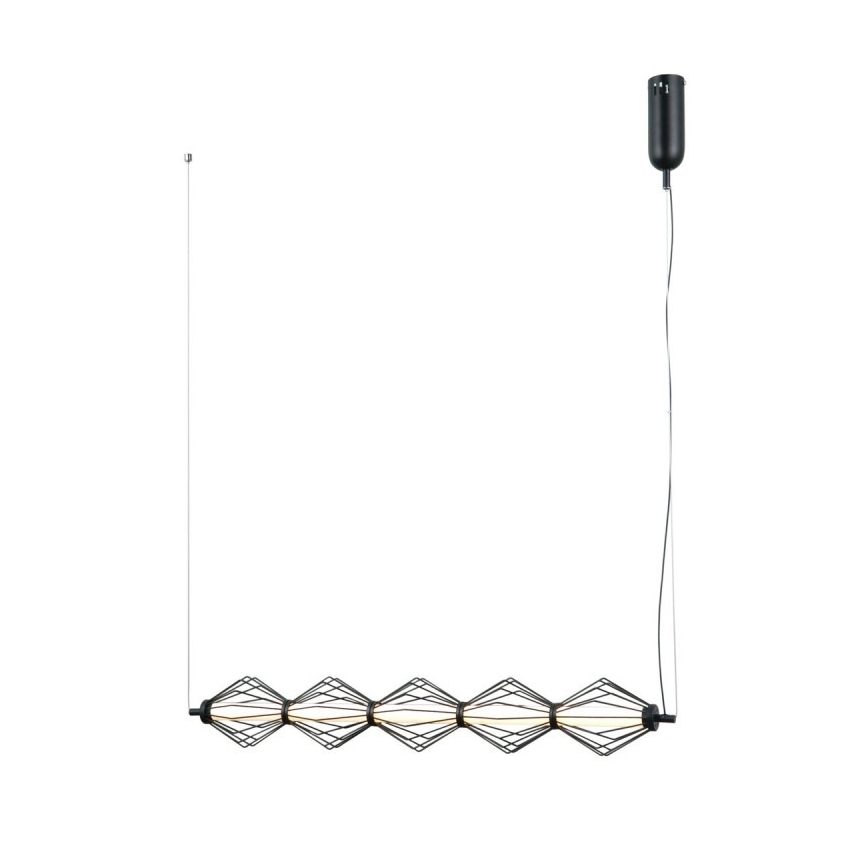 ITALUX - Lámpara colgante LED con cable SEVILLA LED/25W/230V 3000K negra