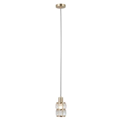 ITALUX - Lámpara colgante con cable ALMA 1xE27/40W/230V dorada