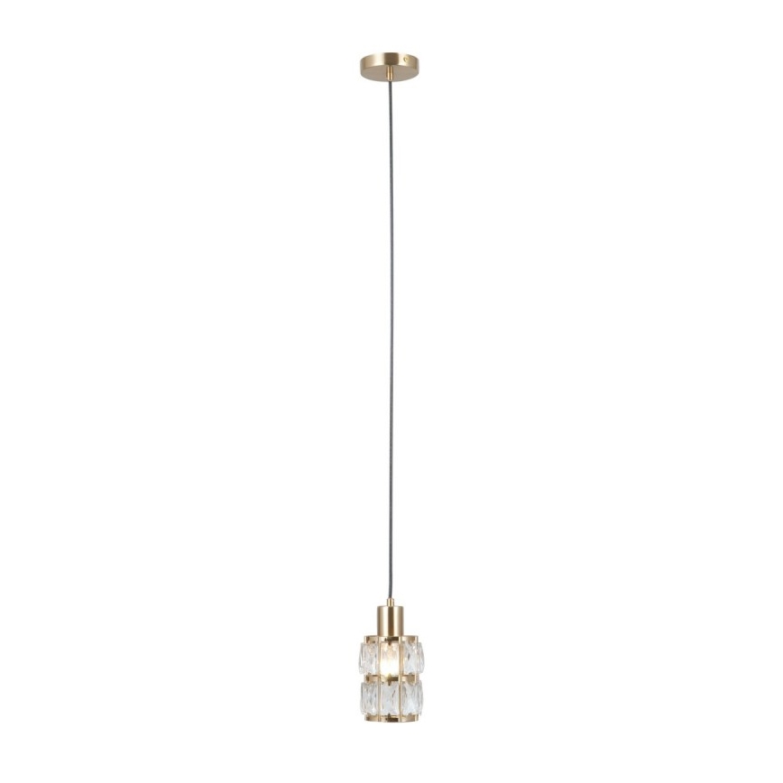 ITALUX - Lámpara colgante con cable ALMA 1xE27/40W/230V dorada