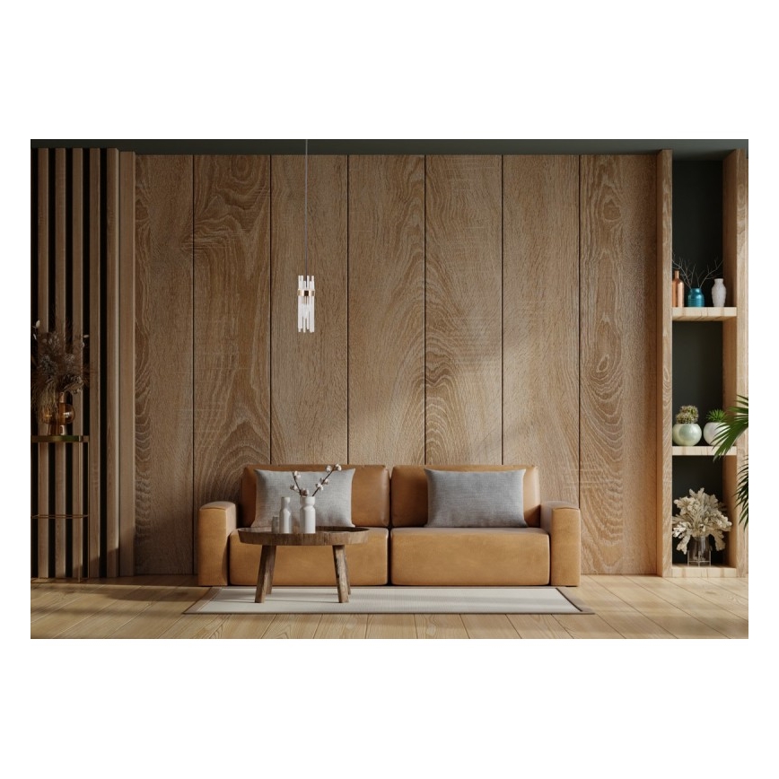 ITALUX - Lámpara colgante con cable TARASO 1xE14/40W/230V dorada