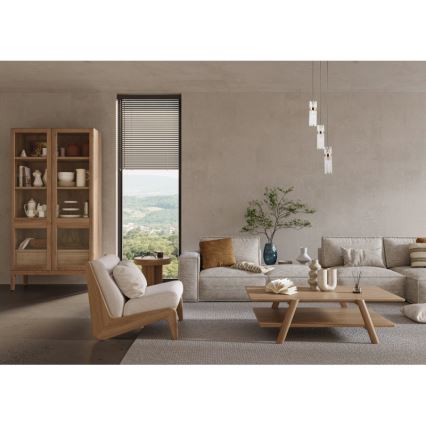 ITALUX - Lámpara colgante con cable TARASO 3xE14/40W/230V negro/dorado