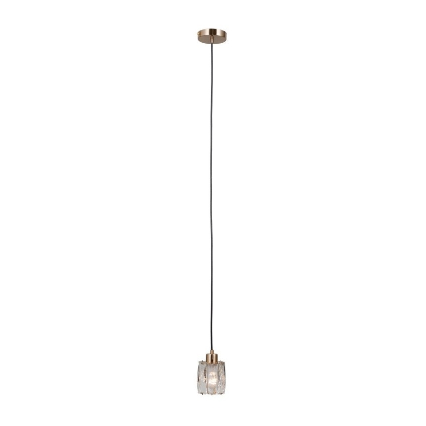 ITALUX - Lámpara colgante con cable TORNO 1xE14/40W/230V dorada