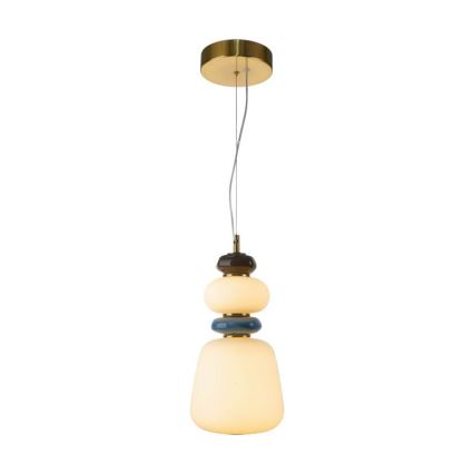 ITALUX - Lámpara colgante con cable EVANS LED/12W/230V 3000K dorada/blanca