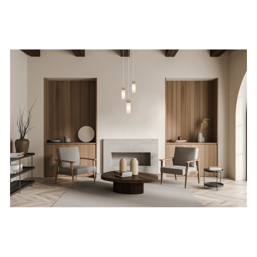 ITALUX - Lámpara colgante suspendida por cable SANTOS 3xG9/40W/230V dorada