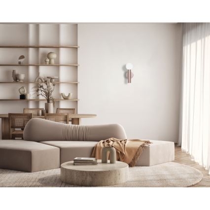 ITALUX - Lámpara de pared FILANO 1xG9/5W/230V oro rosa