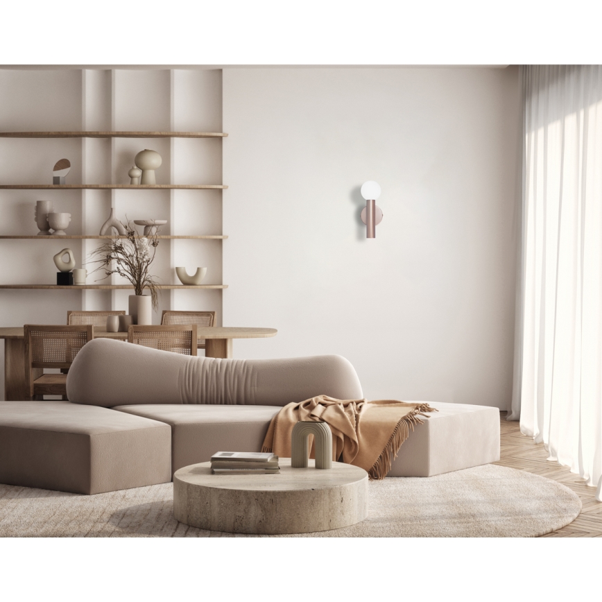 ITALUX - Lámpara de pared FILANO 1xG9/5W/230V oro rosa