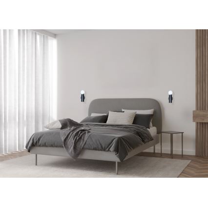 ITALUX - Lámpara de pared MACERA 1xE27/40W/230V negra