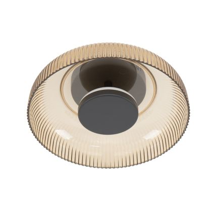 ITALUX - Plafón LED PASSO LED/8W/230V 3000K Ø 25 cm beige ahumado