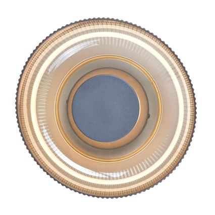 ITALUX - Plafón LED PASSO LED/8W/230V 3000K Ø 25 cm beige ahumado