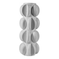 Jarrón 37x19 cm resina/blanco mate