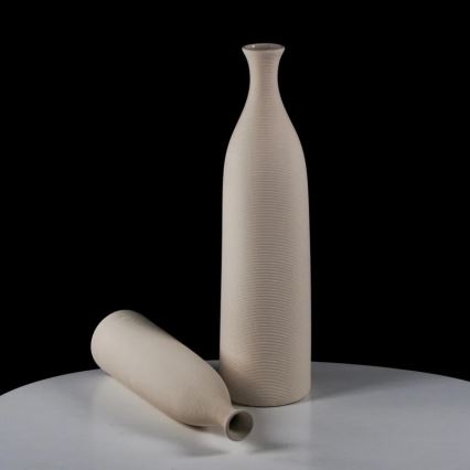 Jarrón de cerámica 33 cm blanco