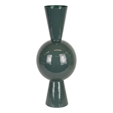 Jarrón metálico 60 x 25 cm, verde