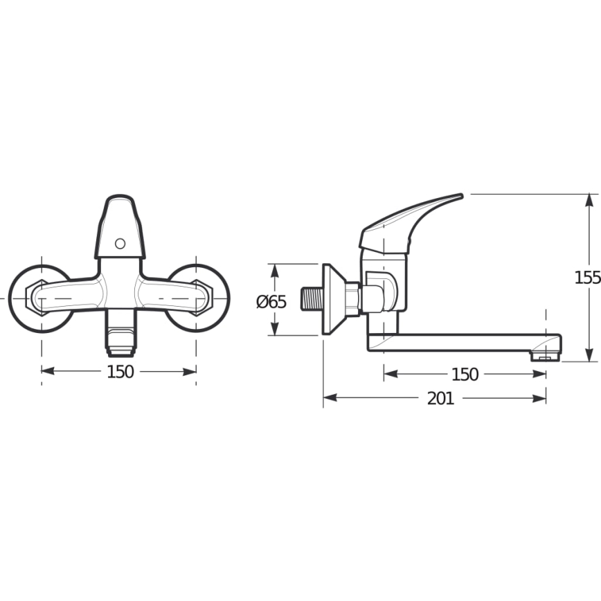 JIKA H3111N70042201 - Grifo para lavabo TALAS 15,5 cm cromo brillante