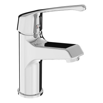 JIKA H3111W10045101 - Grifo para lavabo con palanca médica CUBE 16,4 cm cromo brillante