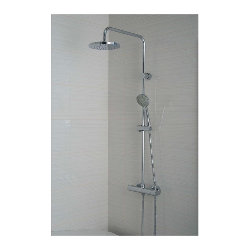 JIKA H3337170045711 - Juego de ducha con grifo termostático MIO cromo brillante