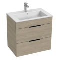 JIKA H4536021765141 - Mueble de baño con lavabo CUBE 60,7 x 65 cm en fresno