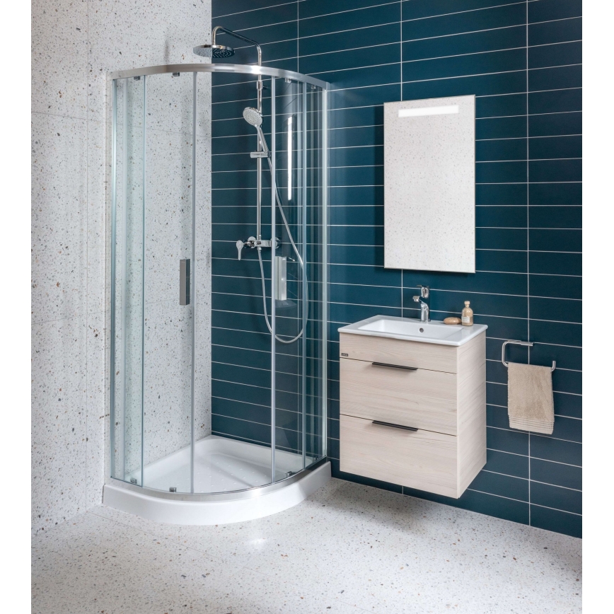 JIKA H4536021765141 - Mueble de baño con lavabo CUBE 60,7 x 65 cm en fresno