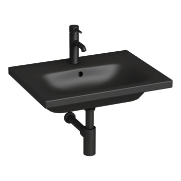 JIKA H8127137161041 - Lavabo suspendido MIO 60x45 cm cerámica/negro mate