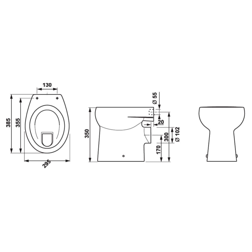 JIKA H8220360000001 - Taza de inodoro infantil BABY cerámica/blanco