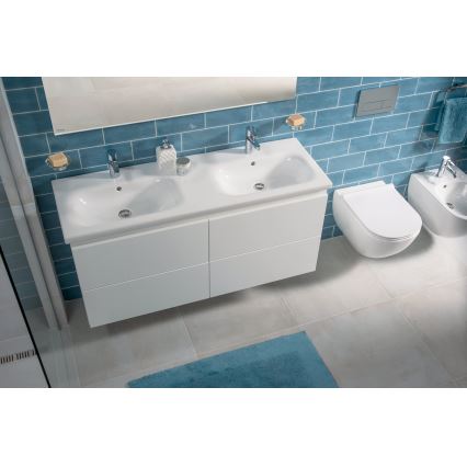 JIKA H8667140000001 - Inodoro suspendido MIO en cerámica blanca + asiento WC SoftClose MIO en duroplástico blanco
