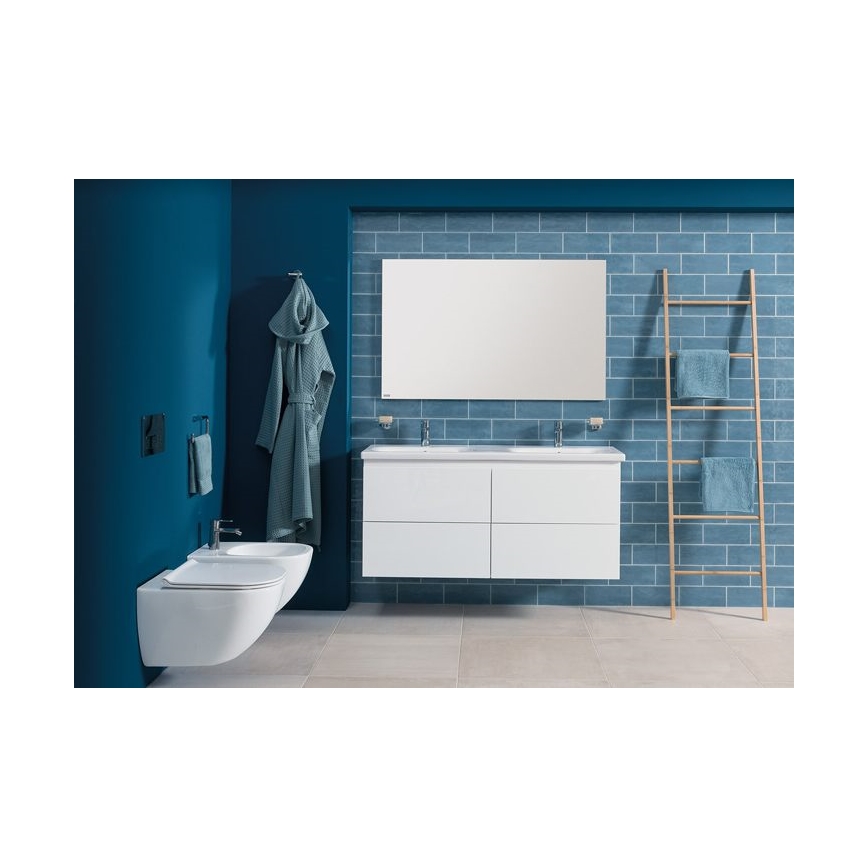 JIKA H8667140000001 - Inodoro suspendido MIO en cerámica blanca + asiento WC SoftClose MIO en duroplástico blanco