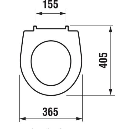 JIKA H8933803000631 - Asiento de inodoro LYRA duroplástico/blanco