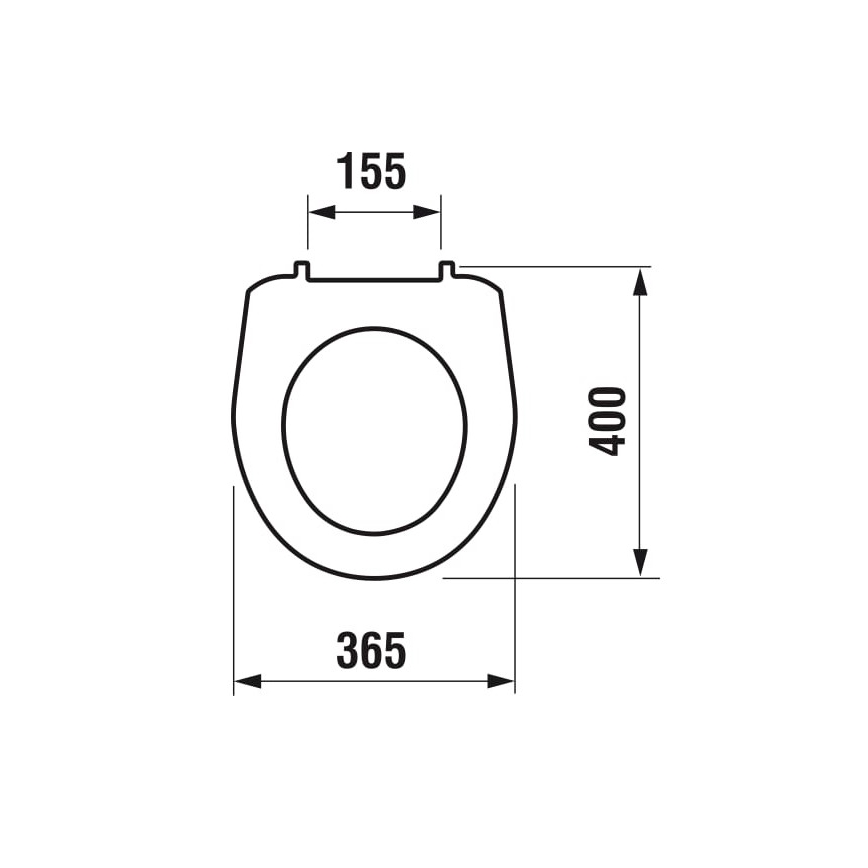 JIKA H8933830000001 - Asiento para inodoro LYRA termoplástico/blanco
