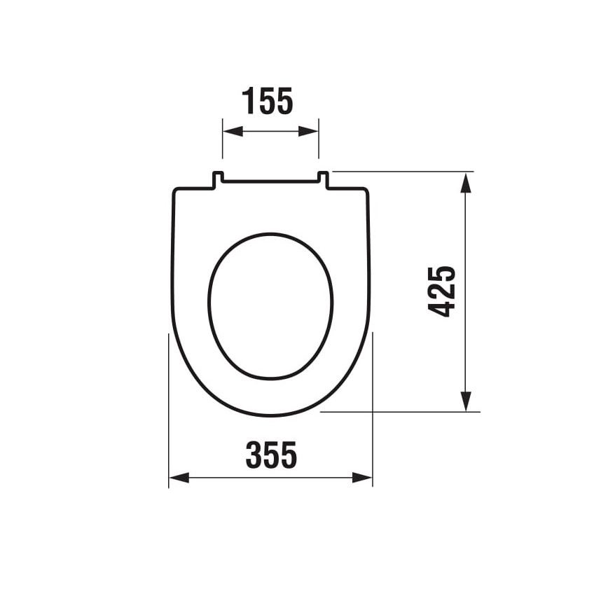 JIKA H8933843000631 - Asiento de inodoro LYRA duroplástico/blanco