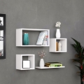 JUEGO 4x Estante de pared BABI blanco