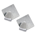 Juego de 2 ganchos de pared TORO cromo mate