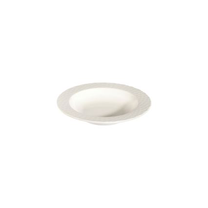 Juego de 24 piezas de vajilla de porcelana blanca