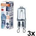 Juego de 3 bombillas halógenas Halopin para horno G9/25W/230V 2700K - Osram