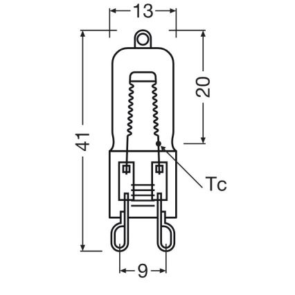 Juego de 3 bombillas halógenas Halopin para horno G9/25W/230V 2700K - Osram