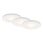 Juego de 3 luminarias empotradas LED para baño LED/6W/230V 3000K IP44 blanco