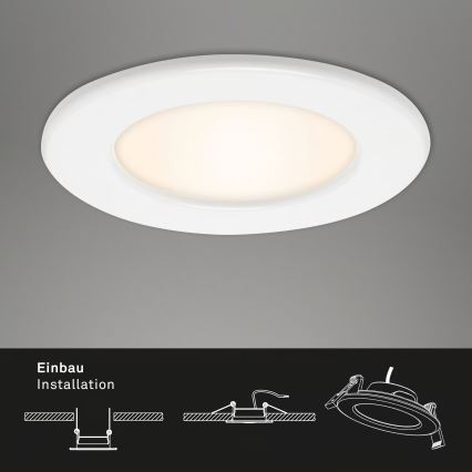 Juego de 3 luminarias empotradas LED para baño LED/6W/230V 3000K IP44 blanco