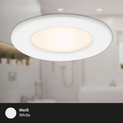 Juego de 3 luminarias empotradas LED para baño LED/6W/230V 3000K IP44 blanco