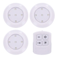 Juego de 3 luminarias LED regulables con mando a distancia LED/3xAAA