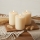 Juego de 3 velas LED BRILLO LED/3xAAA 10 cm color crema + control remoto