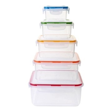 Juego de 5 envases para alimentos LOCK