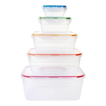 Juego de 5 recipientes para alimentos LOCK
