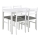 Juego de mesa de comedor con 4 sillas EMILY, color blanco