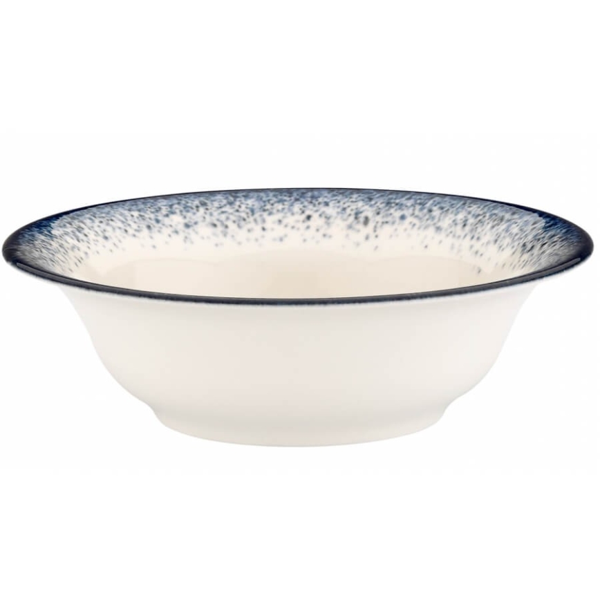 Juego de vajilla 24 piezas blanco/azul/porcelana